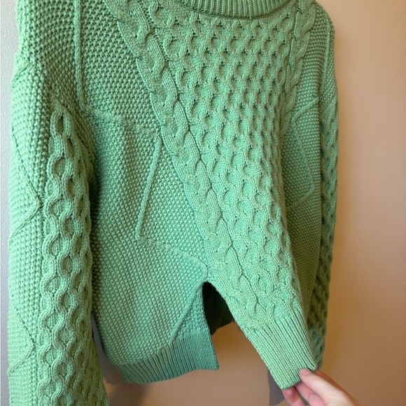 Future Collective Green Cableknit Sweater - Picture 4 of 8